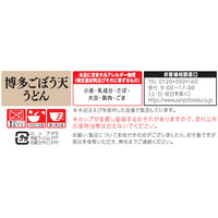 サンポー食品 三宝だし本家 博多ごぼう天うどん 12個