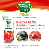 カゴメ 野菜生活100 本日の逸品 茨城県産紅ほっぺミックス 195ml 1セット（48本）