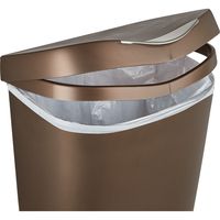 アントレックス Umbra ブリムカン ペダル式ゴミ箱 50L ブロンズ 1個（直送品）