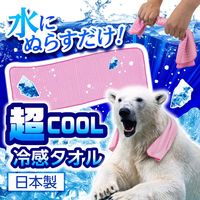 アイスノン 極冷えタオル 白元アース ピンク 1枚 冷感タオル ひんやりグッズ 繰り返し 水で濡らす