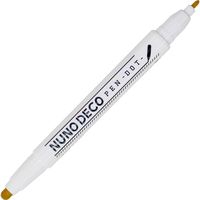 KAWAGUCHI ヌノデコペン ドット ツインタイプ キャメル 15-345 1セット（4本）（直送品）