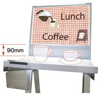 常磐精工 ラックスタンド看板 A3横ホワイト RASK-A3YW 1台