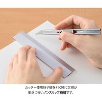 デザインフィル アルミ定規 15cm ノンスリップ シルバー 42276006 1セット(2本)