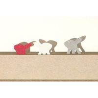 ペーパー インデックスクリップ 18個入 ウサギ柄 43236006 1セット（2個） デザインフィル（直送品）