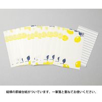 一筆箋 活版 20枚入 レモン柄 89481006 1セット（3冊） デザインフィル（直送品）
