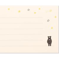 デザインフィル 一筆箋 きらく 50枚入 星空柄 91802549 1セット(5冊)