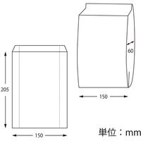シモジマ グラシン　サイドガゼット袋　NO.1 004738274 1セット（50枚×40束　計2000枚）（直送品）