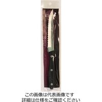 アークランズ シャイニー ステーキナイフ 木柄 PR4329 1セット(2本)（直送品）