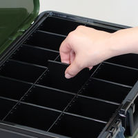 JEJアステージ パーツストッカーPS-400X ブラックグリーン 1個