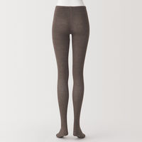【レディース】無印良品 婦人 足なり直角 かかとに合う リブ編みタイツ 婦人M モカブラウン 良品計画