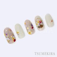 TSUMEKIRA(ツメキラ) ネイルシール flower decoration vivid NN-FDE-001 1セット(3枚)（直送品）