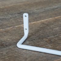 ポッシュリビング アイアンルームバーS ホワイト W22.5×D6.5×H6.5cm 63835 1個（直送品）