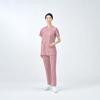 住商モンブラン パンツ レディス 半ゴム ラベンダーピンク L UM700-9/0 1枚　スクラブ（直送品）
