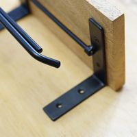 ポッシュリビング トイレットペーパーホルダー ダブル ブラック W31×D11×H9cm アイアン/マンゴーウッド 41283 1個（直送品）