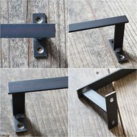 ポッシュリビング ミルスケール タオルバーS　W22.5×D6.4×H5cm 黒皮鉄 63823 1個（直送品）