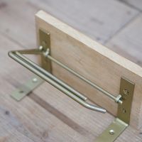 ポッシュリビング トイレットペーパーホルダー シングル アンティークG W20×D11×H9cm アイアン/マンゴーウッド 41379 1個（直送品）