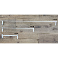 ポッシュリビング アイアンルームバーM ホワイト W45.5×D6.5×H6.5cm 63836 1個（直送品）