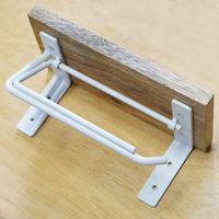 ポッシュリビング トイレットペーパーホルダー シングル ホワイト W20×D11×H9cm アイアン/マンゴーウッド 41370 1個（直送品）