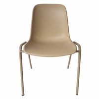 会議用チェアELENA ワントーン グレージュ 1箱（4脚入） イタリア製 ミーティングチェア 会議椅子 キャスター無し グレー