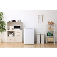 アイリスオーヤマ 前開き冷凍庫 85L IUSD-9B-W 1台