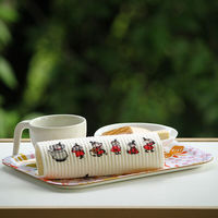 （100%天然素材）スポンジワイプ S 北欧ふきん セルロース 抜群の吸水力 リトルミイがいっぱい 1個 イーオクト