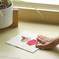 （100%天然素材）スポンジワイプ S 北欧ふきん セルロース 抜群の吸水力 リトルミイ 1個 イーオクト