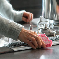 （100%天然素材）ポップアップスポンジ ベングト＆ロッタ 水でふくらむ キッチンスポンジ 迷子のヒツジ グレー&ピンク 2個セット イーオクト