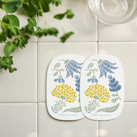 （100%天然素材）ポップアップスポンジ ベングト＆ロッタ 水でふくらむ キッチンスポンジ リリー 2個セット イーオクト