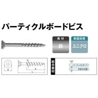 山喜産業 パーティクルボードビス 3.8×41mm 1箱(500本入)（直送品）