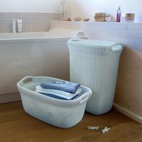 CURVER（カーバー） ニットランドリーバスケット 40L ブルー 1個