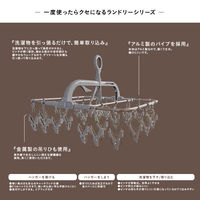 藤栄 アルミランドリーハンガー 24ピンチ カッパーブラウン 1個