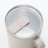 無印良品 目盛り付き 保温保冷 蓋付きマグカップ グレーベージュ 400mL 良品計画