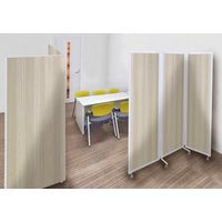 トーカイスクリーン MSパネル折りたたみ3連スクリーン ナチュラル 1セット（3連×1枚+キャスター×6個）MS-1818Nr