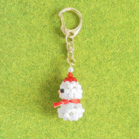 ホビックス HOBBIX ビーズキット コロコロクリスマスキーホルダー 雪だるま BK-138 BK138 1セット(3個)（直送品）