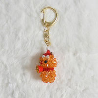 ホビックス HOBBIX ビーズキット コロコロクリスマスキーホルダー トナカイ BK-136 BK136 1セット(3個)（直送品）