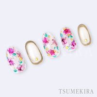 イングカワモト TSUMEKIRA(ツメキラ) ネイルシール インクアート Pink NN-INK-103 1セット(3枚)（直送品）