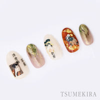 イングカワモト TSUMEKIRA(ツメキラ) ネイルシール 浮世絵 NN-UYE-101 1セット(3枚)（直送品）