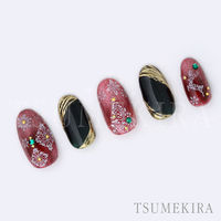 イングカワモト TSUMEKIRA(ツメキラ) ネイルシール 雪の結晶10 ホワイトクリスマス NN-YUK-111 1セット(3枚)（直送品）