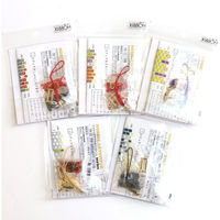 ホビックス HOBBIX ビーズステッチキット 京都・西陣柄 根付けキット 寒椿 PB17 1セット(3個)（直送品）