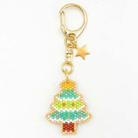 HOBBIX ビーズキット アイシングクッキー風キーホルダー クリスマス クリスマスツリー PB-302 PB302 1セット(3個)（直送品）