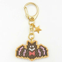 ホビックス HOBBIX ビーズキット アイシングクッキー風キーホルダー ハロウィン コウモリ PB-299 PB299 1セット(3個)（直送品）