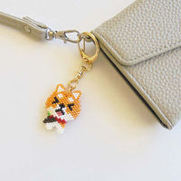 ホビックス HOBBIX ビーズキット 京・動物ことわざキーホルダー 犬も歩けば棒に当たる PB-327 PB327 1セット(3個)（直送品）