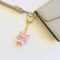 ホビックス HOBBIX ビーズキット 京・動物ことわざキーホルダー ブタに真珠 PB-330 PB330 1セット(3個)（直送品）