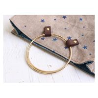 O型 金属持ち手 リングハンドル ゴールド 内径φ12.5cm 2個入 SGM-RING125-G 1セット(2個入×2袋/合計（直送品）