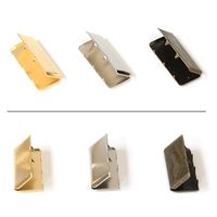 日本紐釦貿易 先止金具 20mm巾 12個 アンティークゴールド SGM-W20-AG 1セット(12個入×5袋/合（直送品）