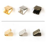 日本紐釦貿易 先止金具 7mm巾 12個 アンティークゴールド SGM-W7-AG 1セット(12個入×5袋/合（直送品）