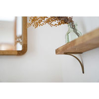 ポッシュリビング ブラケットS アンティークゴールド W0.8×D8×H9.5cm アイアン 63643 1セット(2個)（直送品）