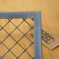 ポッシュリビング メッシュラックS シルバー W31×D10×H11cm アイアン 63783 1個（直送品）