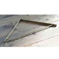 ポッシュリビング ブラケットLL アンティークゴールド W2×D37×H37cm アイアン 63320 1個（直送品）