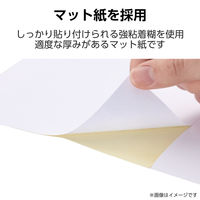 ラベルシール 表示・宛名ラベル プリンタ兼用 4面 A4  余白なし 22シート エレコム EDT-ECNL4S22 1個（直送品）